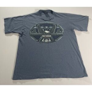 Harley Davidson Men's Graphic Shirt Sz L Cotton Textured Live The Legend Ride